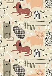Tapis pour enfants - Cats and dogs (multicolore)