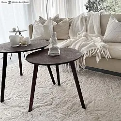 Tapis à poils longs - Cloud Super Soft (blanc cassé)