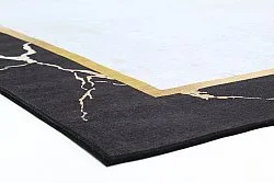 Tapis Wilton - Cerasia (noir/blanc/doré)