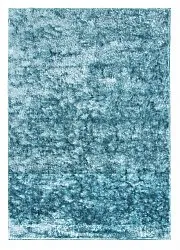 Tapis à poils longs - Cosy (bleu-vert)