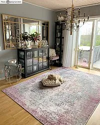 Tapis Wilton - Badem (rose/multicolore)