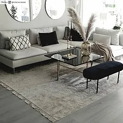 Tapis Wilton - Art Silk (gris clair/beige)