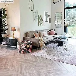 Tapis Wilton - Badem (rose/multicolore)