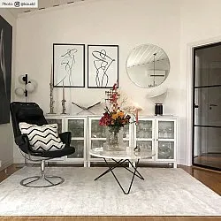Tapis en viscose - Jodhpur Special Luxury Edition (blanc cassé)