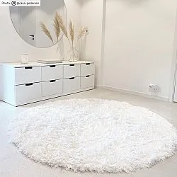 Tapis ronds - Janjira (blanc)