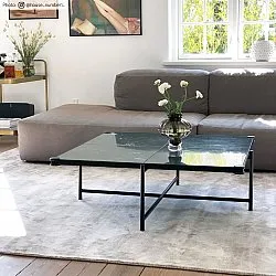 Tapis rond - Jodhpur Special Luxury Edition Viscose (gris clair/beige)