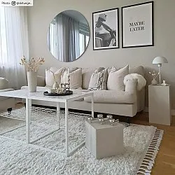 Tapis à poils longs - Orellana (beige)