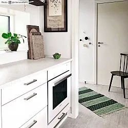 Tapis en patchwork - Visby (vert)