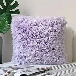 Housse de coussin - Fuzzy (violet)