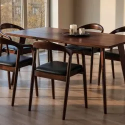 Table à manger - Nordisk - 180 x 70 cm (noyer)