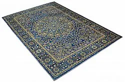 Tapis Wilton - Vinadio (bleu/doré)