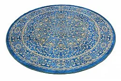 Tapis rond - Vinadio (bleu/doré)