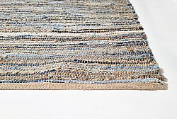 Tapis chiffons - Darsi (bleu/beige)