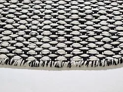 Tapis rond - Delly (noir/blanc)