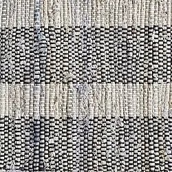 Tapis en jean - Ally (noir/blanchi)