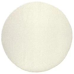 Tapis rond - Dhurry (blanc)