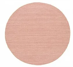 Tapis rond - Dhurry (rose)