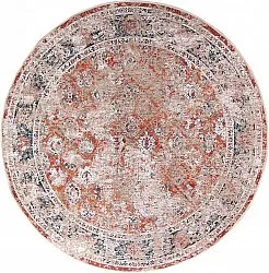 Tapis rond - Douz (rose/multi)