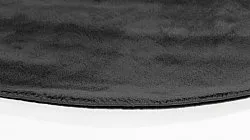 Tapis rond - PET recyclé avec aspect viscose (noir)