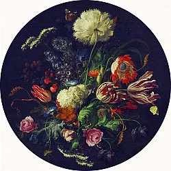 Tapis rond - Rich Flowers (multicolore)