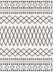 Tapis Wilton - Safi (noir/blanc)
