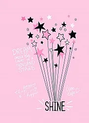 Tapis enfant - Starshine (rose)