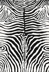 Tapis Wilton - Zèbre (noir/blanc)