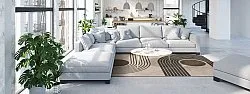Tapis Wilton - Moudania (marron/noir)
