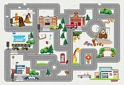 Tapis enfant - City Street (multi)