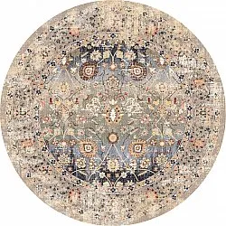 Tapis rond - Bouhjar (beige/multicolore)