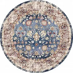 Tapis rond - Bouhjar (bleu foncé/multicolore)