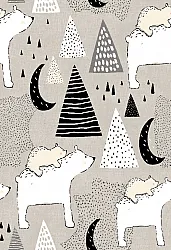 Tapis enfant - Piggyback Ride (gris)