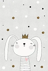 Tapis enfant - Rabbit Crown (gris)