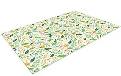 Tapis Wilton - Fleur (jaune/vert/multi)