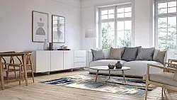 Tapis Wilton - Noa (bleu/multi)