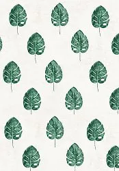 Tapis Wilton - Leni (blanc/vert)