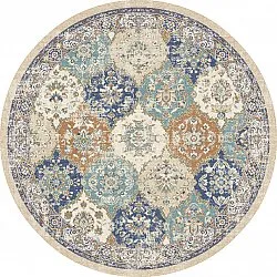 Tapis rond - Bohème (bleu/multicolore)
