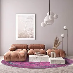 Tapis rond - Gombalia (violet)