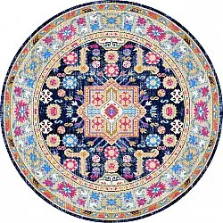 Tapis rond - Kayaköy (multicolore)