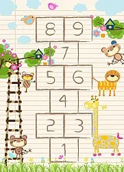 Tapis enfant - Counting Animals (multi)