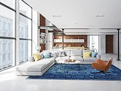 Tapis Wilton - Gombalia (bleu)