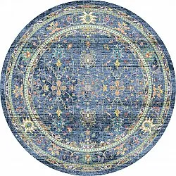 Tapis rond - Livley (bleu foncé)