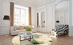 Tapis rond - Dimos (beige/multicolore)
