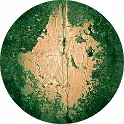 Tapis rond - Positano (beige/vert)