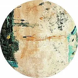Tapis rond - Tempes (beige/multicolore)