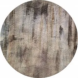 Tapis rond - Polia (gris/marron)