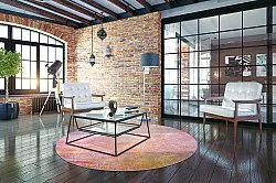 Tapis rond - Cicoria (rose/violet)