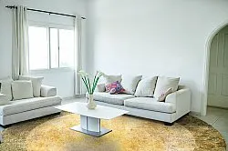 Tapis rond - Campana (beige/jaune)
