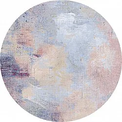 Tapis rond - Mogoro (bleu clair)