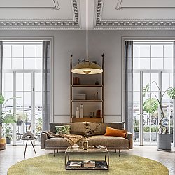 Tapis rond - Chodos (or)